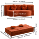Space-saving compressible sofa bed