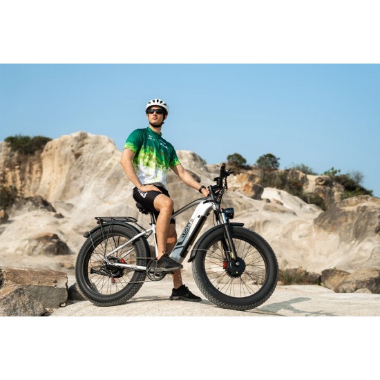 DUOTTS F26 Electric Bike-Silver White