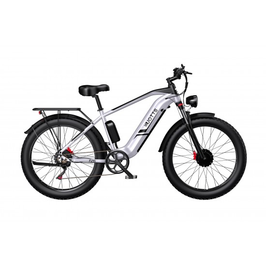DUOTTS F26 Electric Bike-Silver White