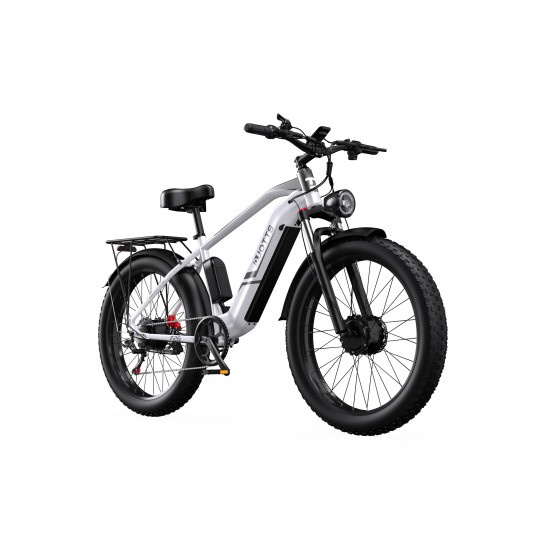 DUOTTS F26 Electric Bike-Silver White