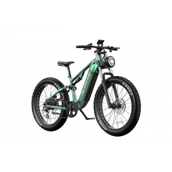 DUOTTS E26 Electric Bike-Green Purple