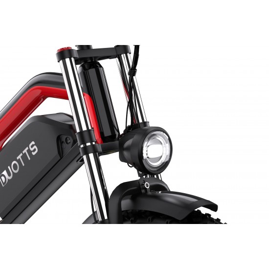 DUOTTS N26 Electric Bike-Black Red