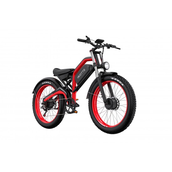 DUOTTS N26 Electric Bike-Black Red