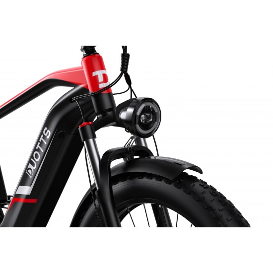 DUOTTS F26 Electric Bike-Black Red