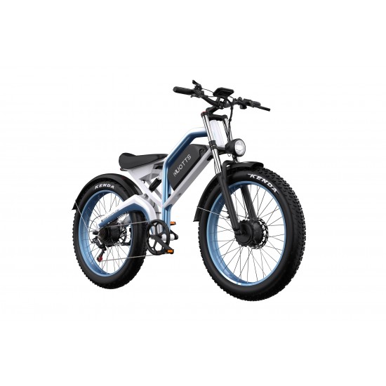 DUOTTS N26 Electric Bike-White Blue