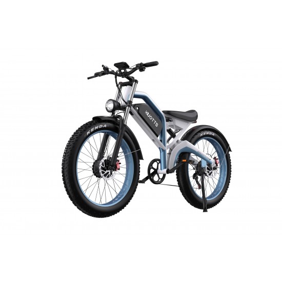 DUOTTS N26 Electric Bike-White Blue