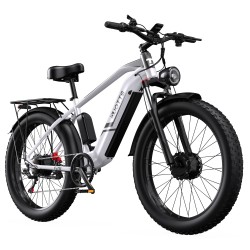 DUOTTS F26 Electric Bike-Silver White