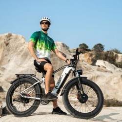 DUOTTS F26 Electric Bike-Silver White